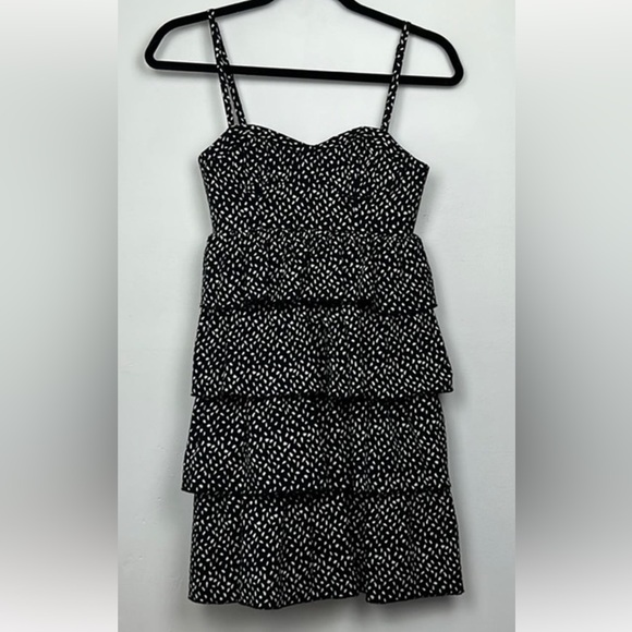 Alice & Olivia Corset Bustier Polkadot Ruffle Mini Dress Sz 0 - Picture 5 of 9
